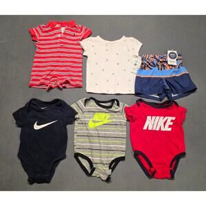 Baby Boy 3 Month Lot of Clothes One Piece Short Sleeve Summer - 6 Pieces Nike RL